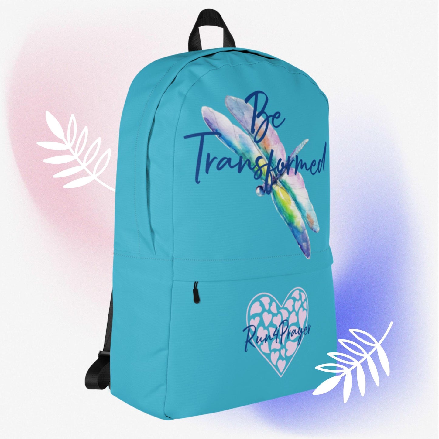 Be Transformed Dragonfly. Run4Prayer Leopard Heart Backpack