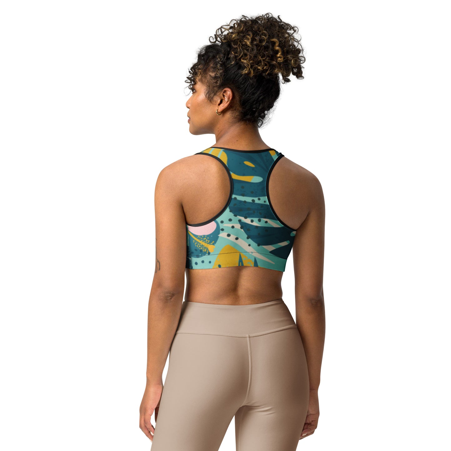 Palm Leaves Sports Bra