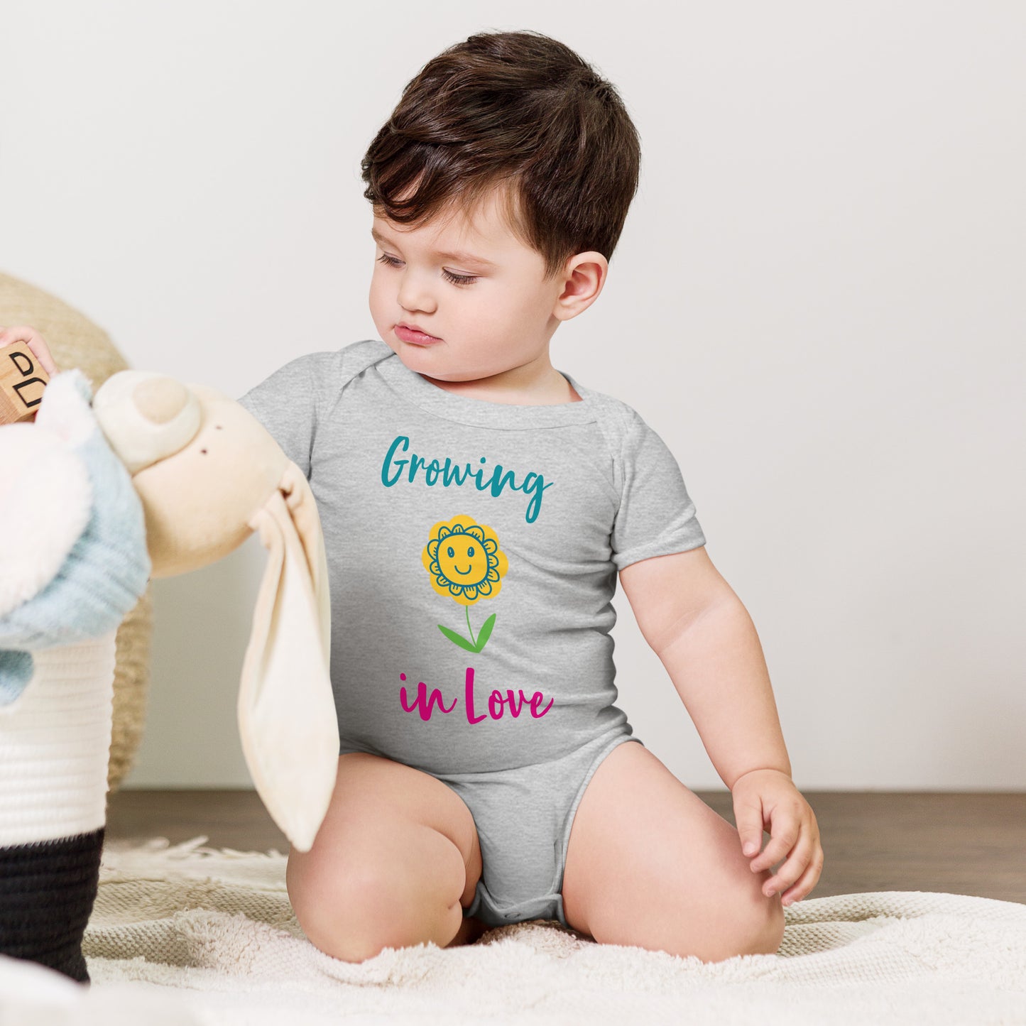 Growing in Love Baby Onesie