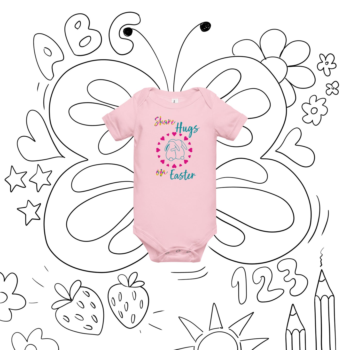 Share Hugs on Easter Baby Onesie