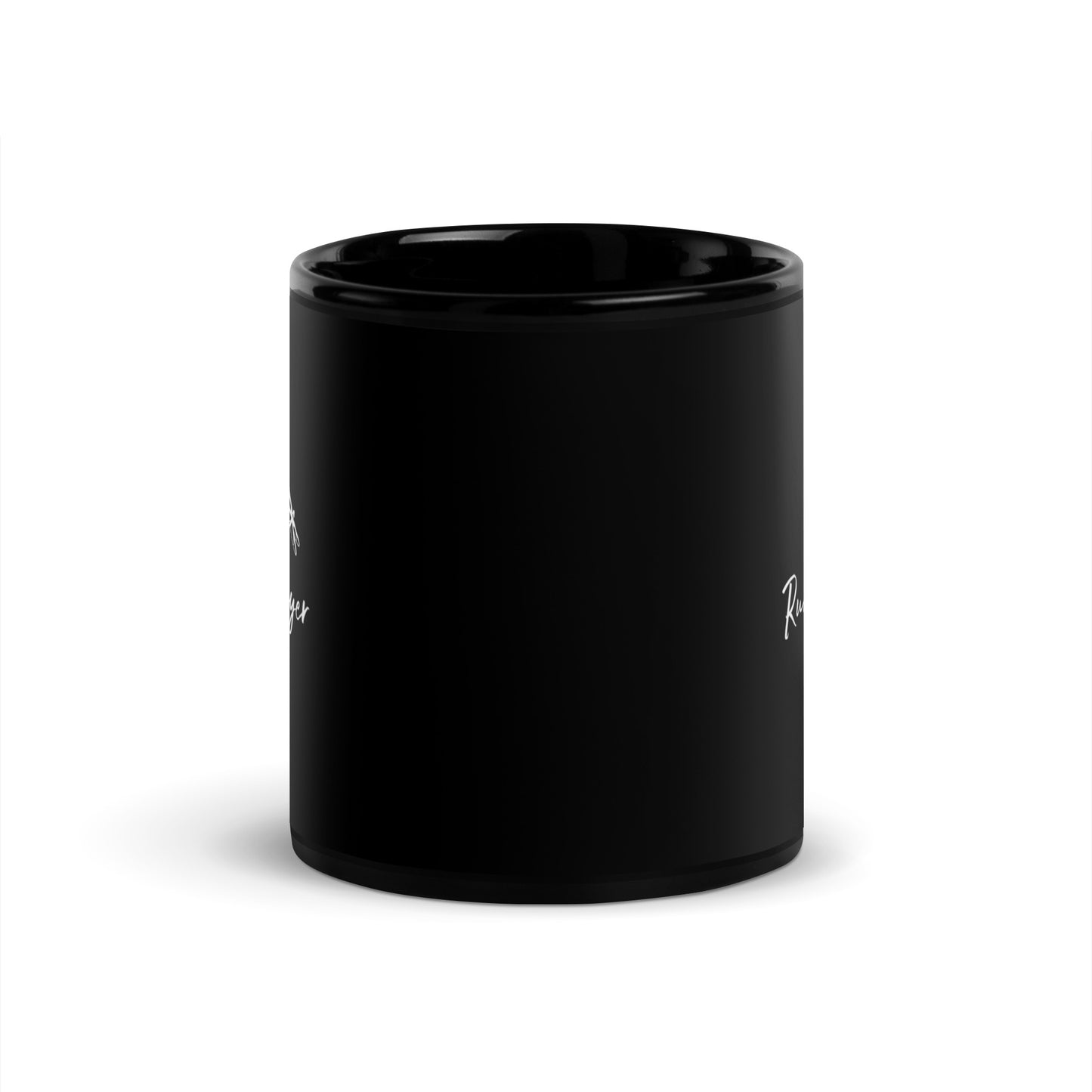 Run4Prayer Heart Path DF Black Glossy Mug