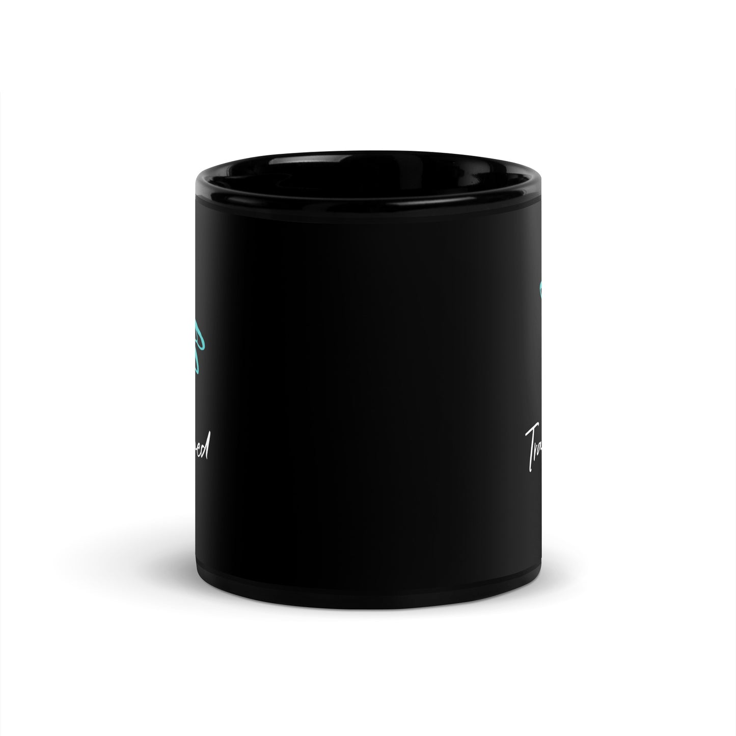 Be Transformed Dragonfly Black Glossy Mug