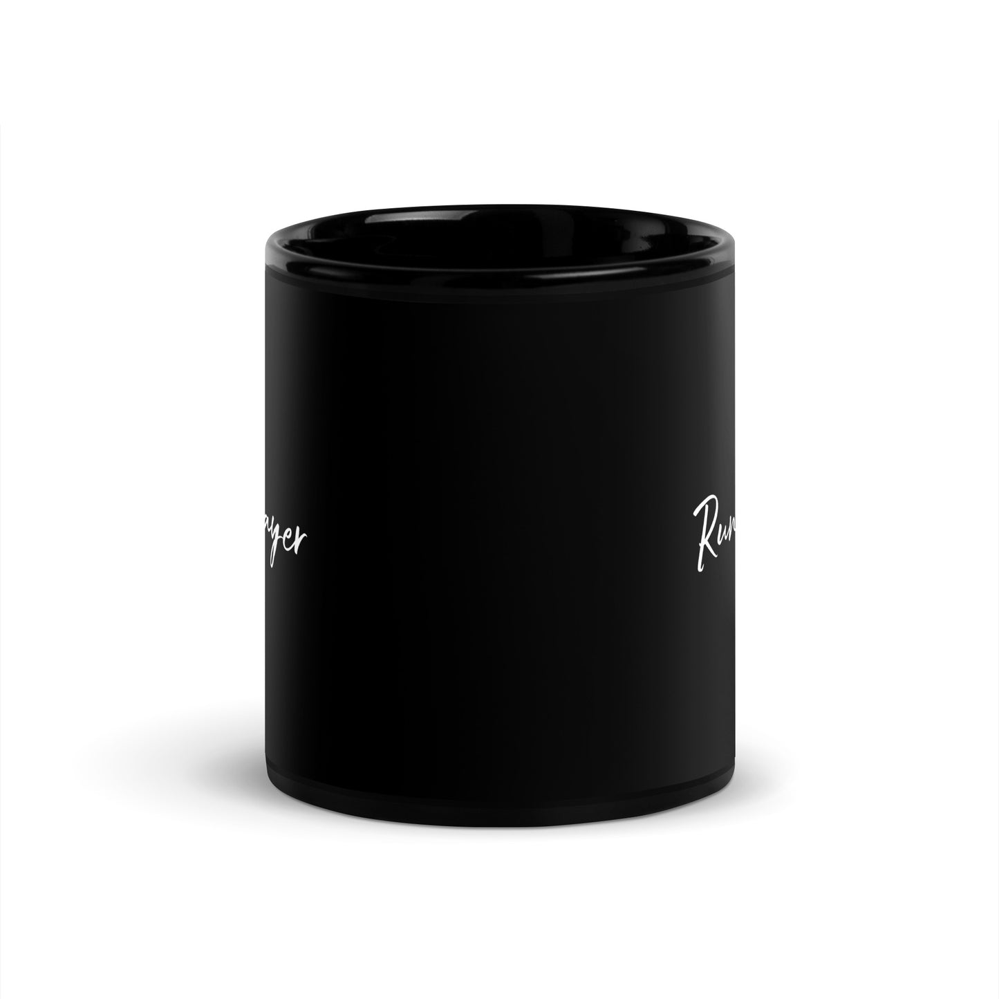 Run4Prayer Black Glossy Mug