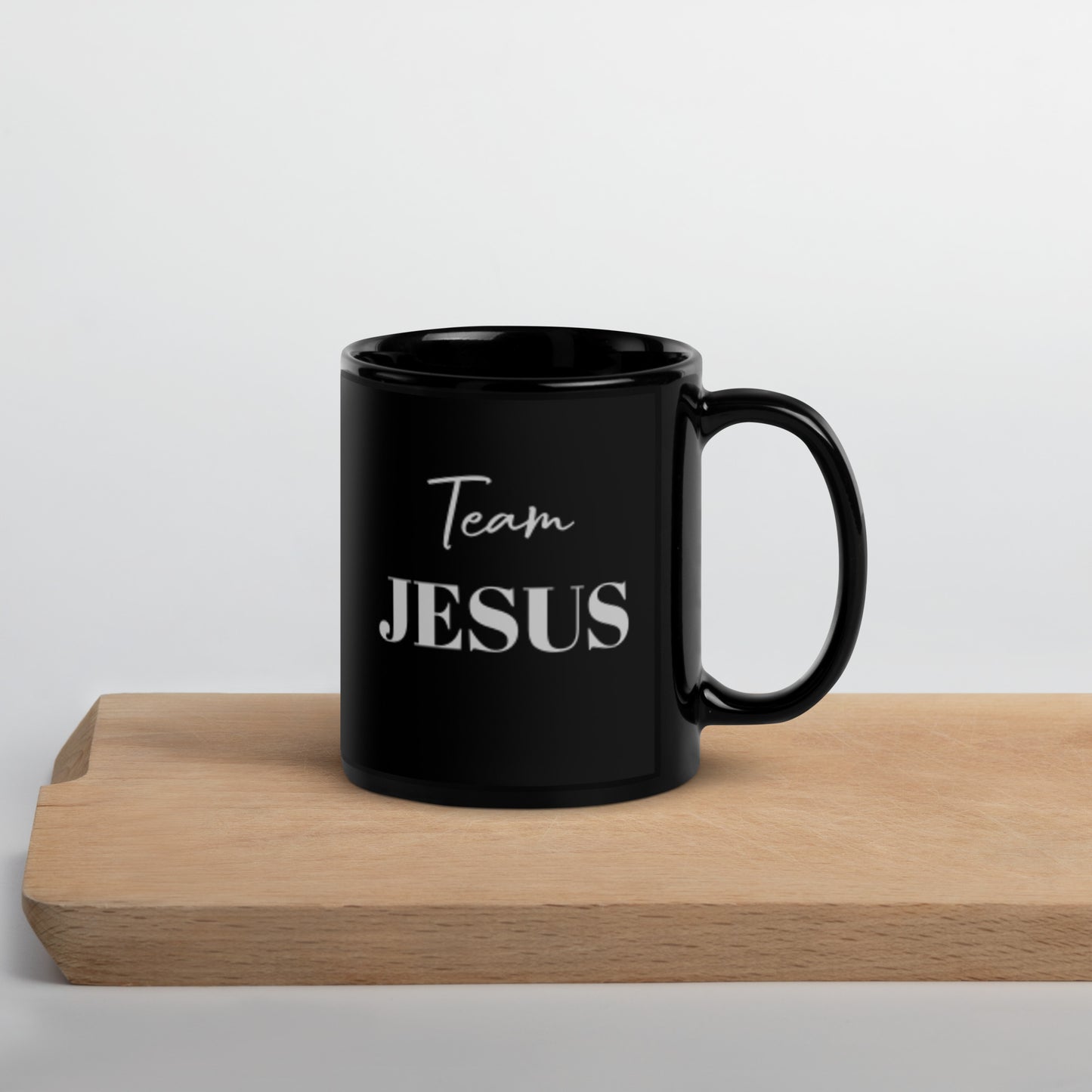 Team JESUS Black Glossy Mug