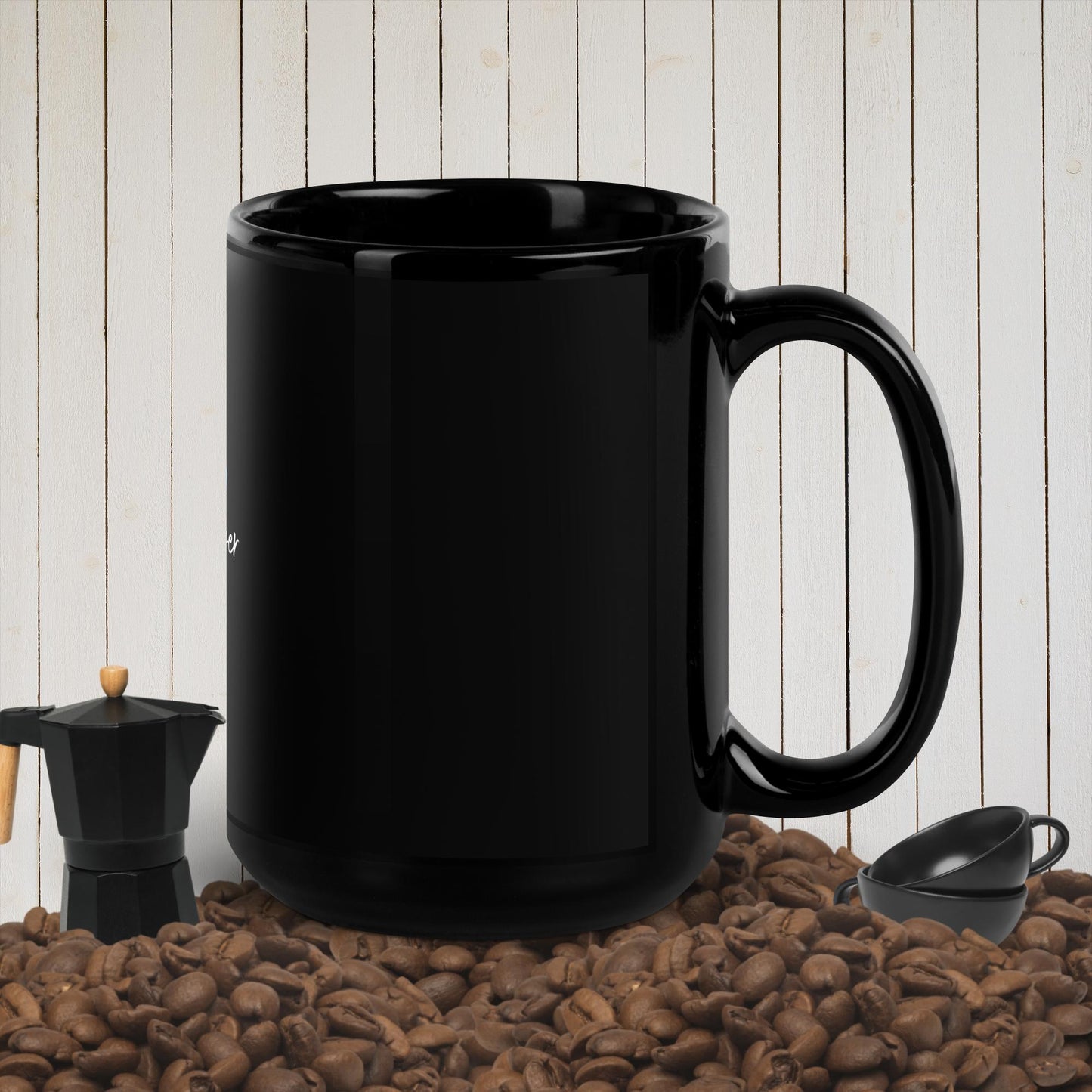 Walk4Prayer Butterfly Black Glossy Mug