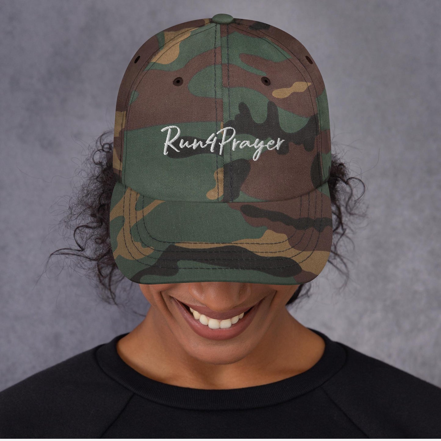 Run4Prayer Hat (White Stitch)