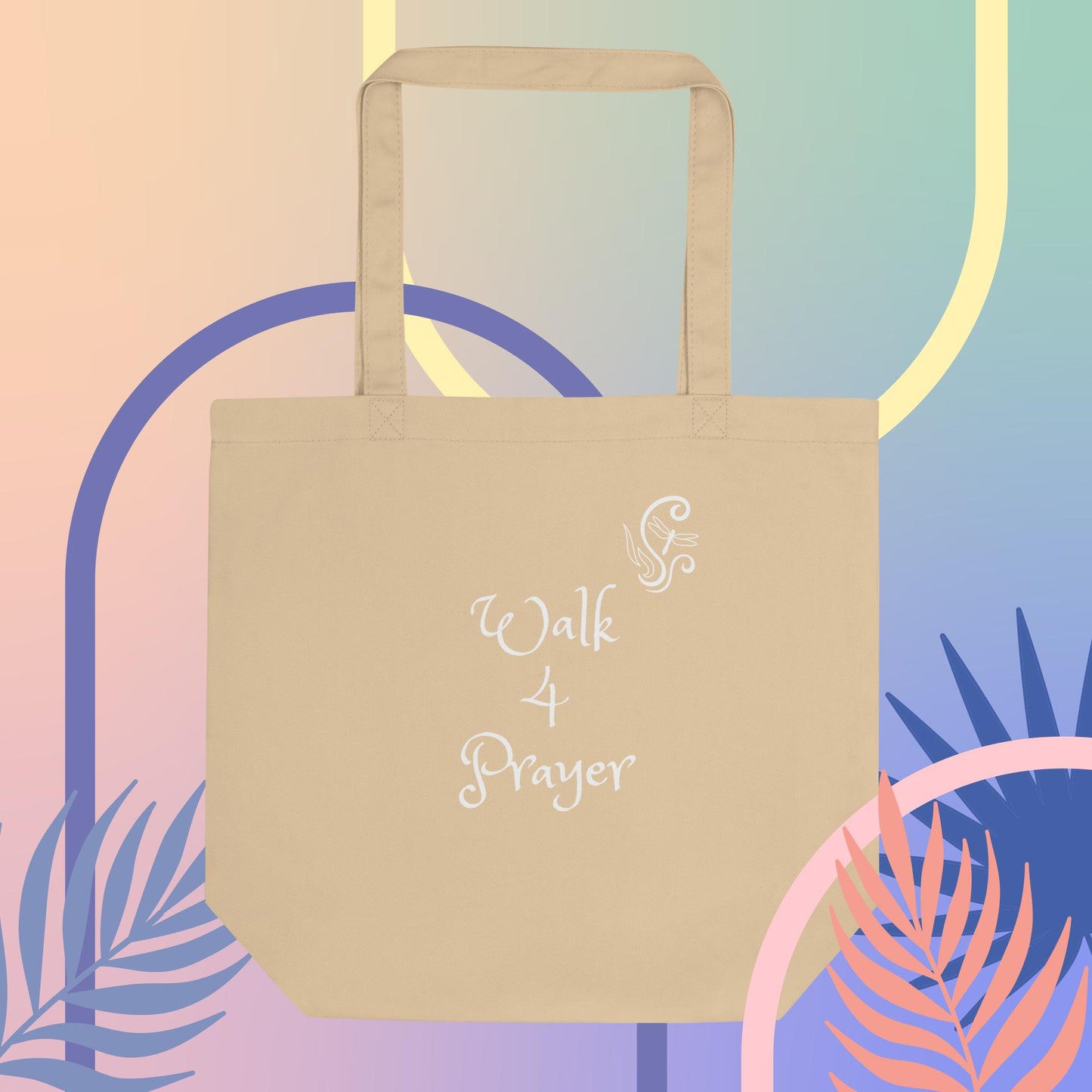 Walk 4 Prayer Scroll Dragonfly Eco Tote Bag