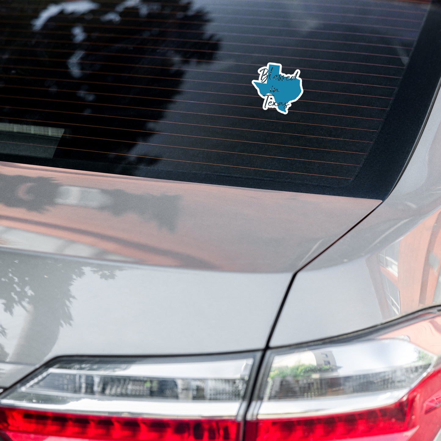 Blessed in Texas Blue Bubble-free stickers