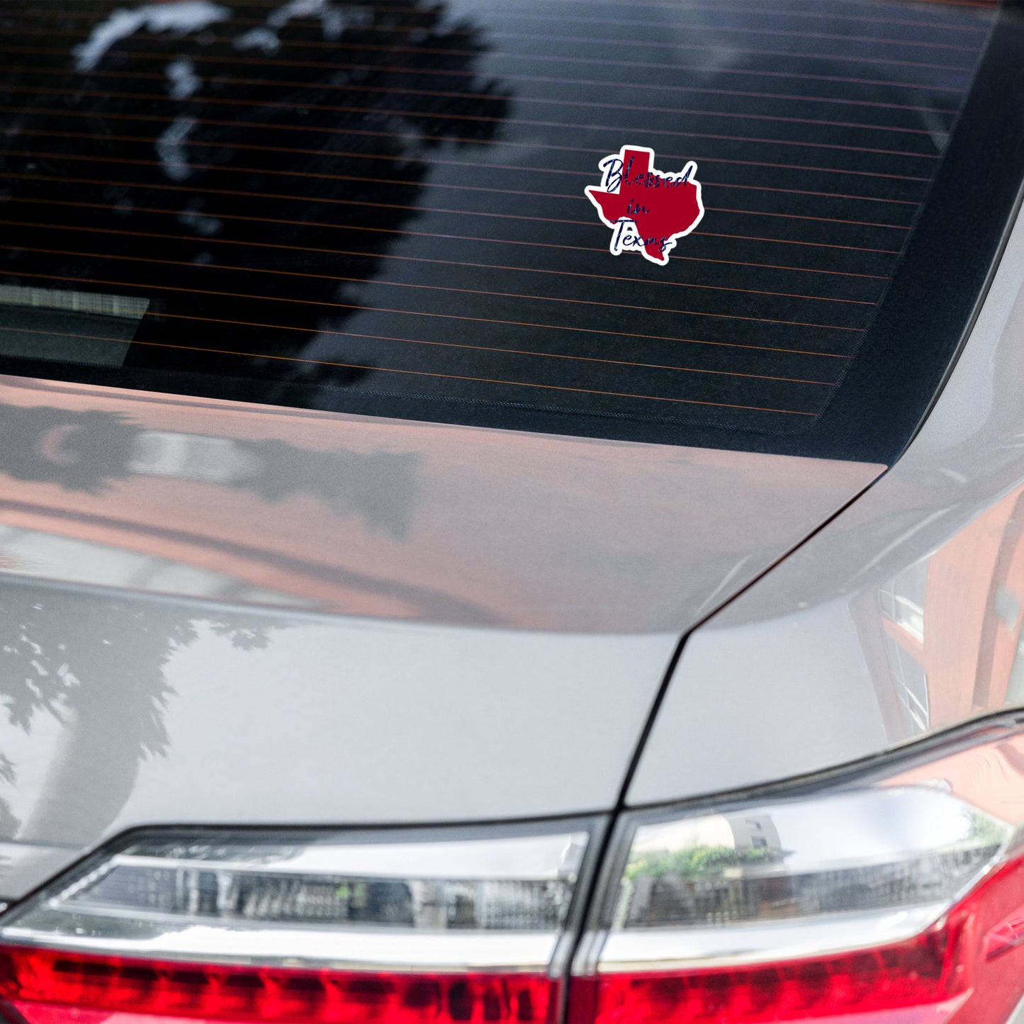 Blessed in Texas Red Bubble-free stickers