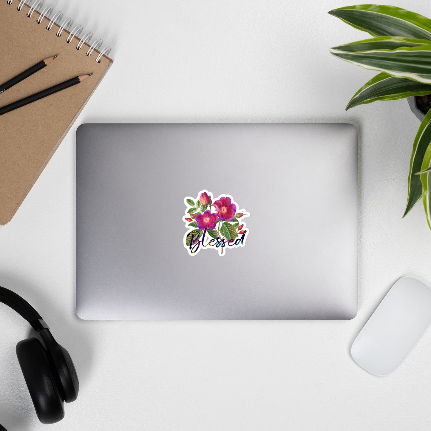 Blessed Floral Bubble-free stickers