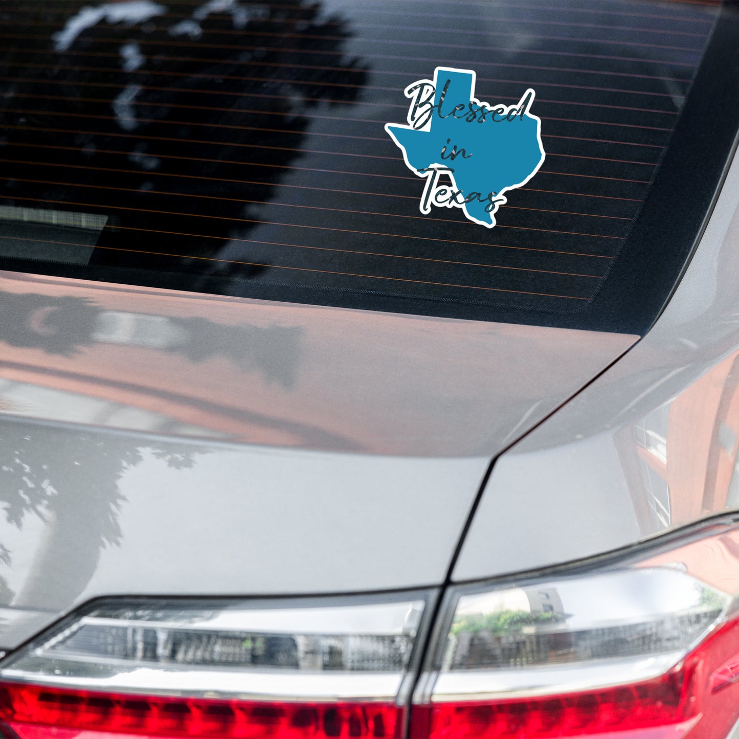 Blessed in Texas Blue Bubble-free stickers