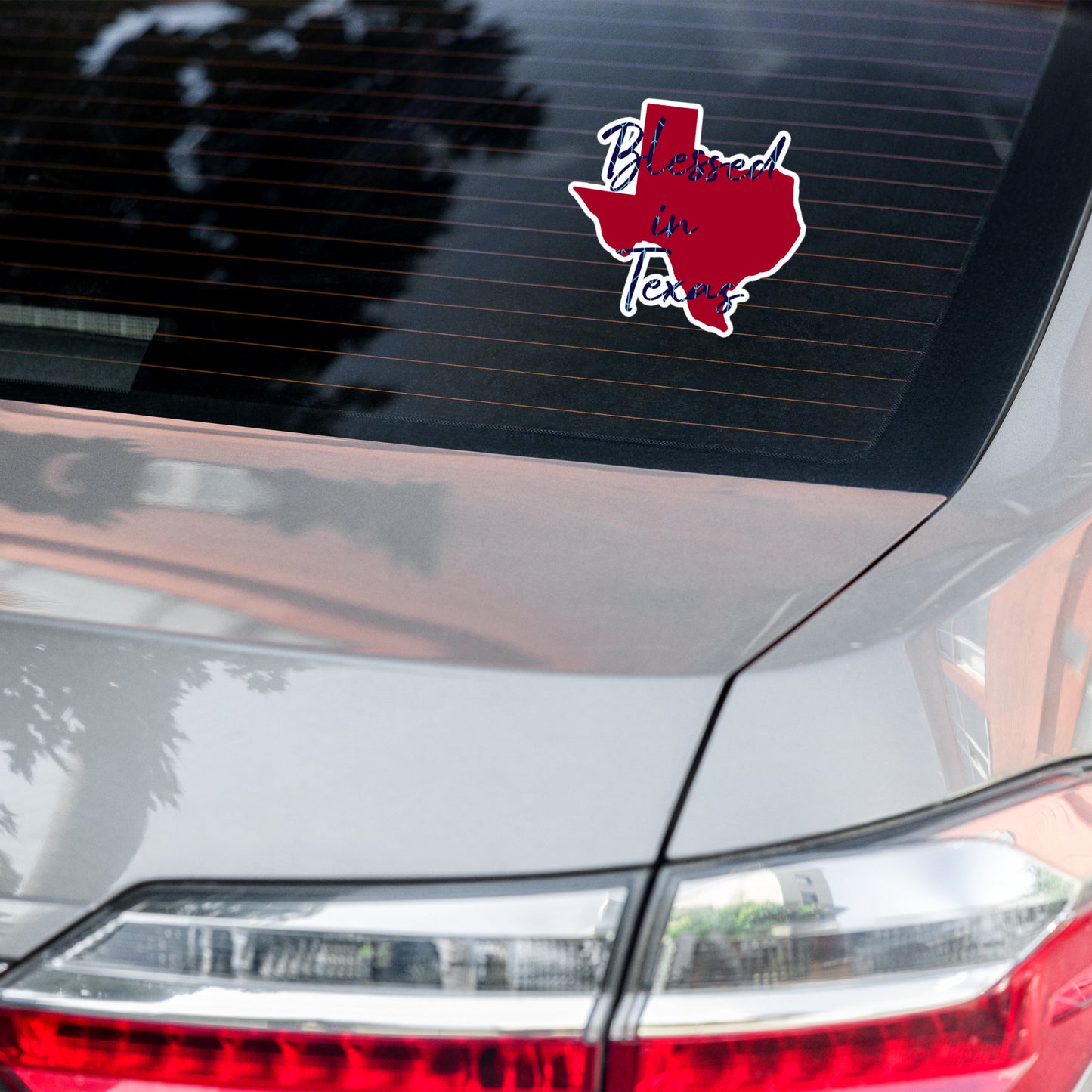 Blessed in Texas Red Bubble-free stickers