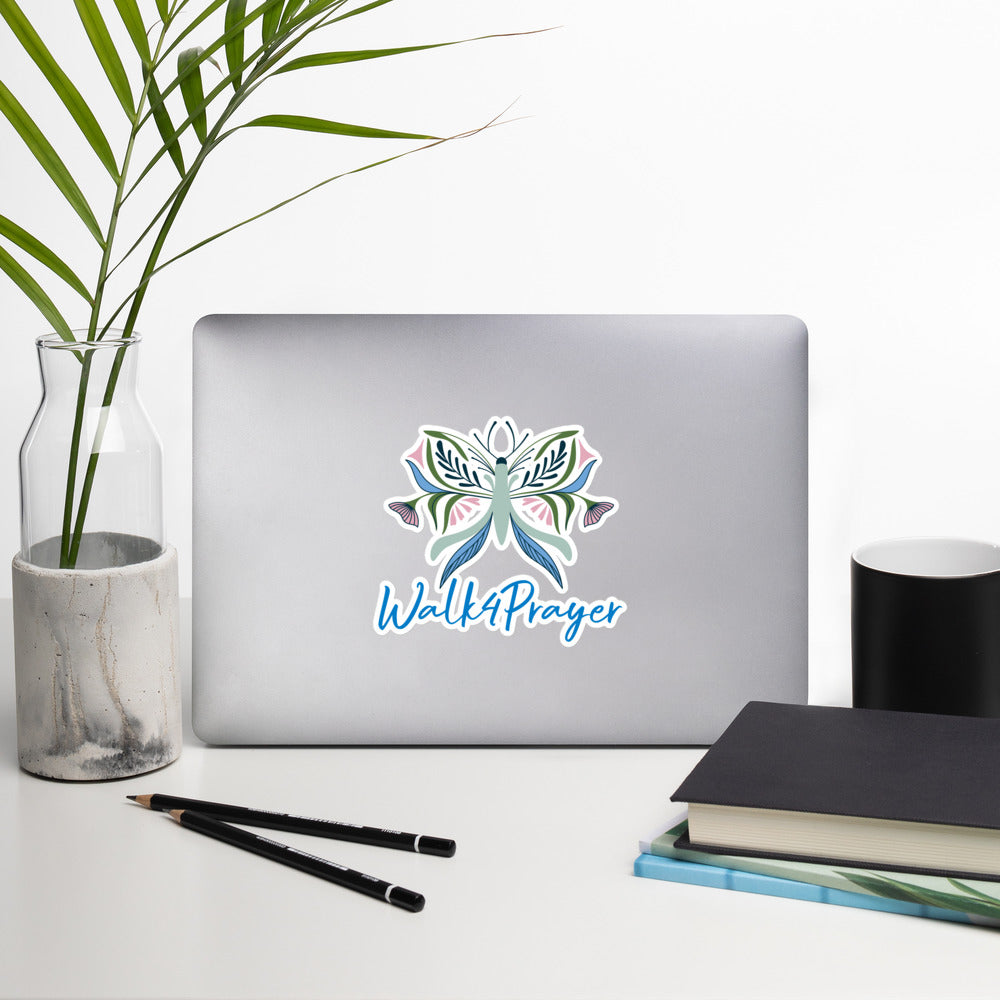 Walk4Prayer Butterfly Bubble-free stickers