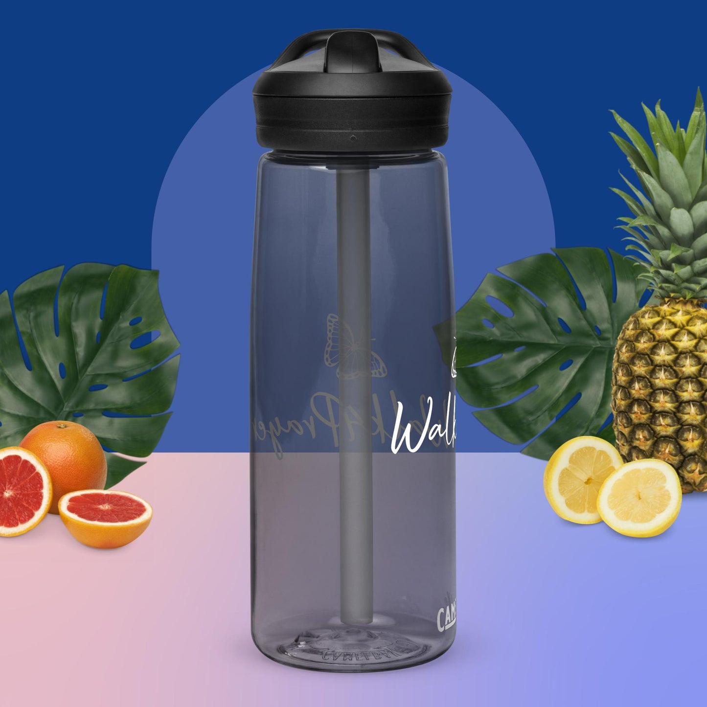 Walk4Prayer Butterfly Sports water bottle