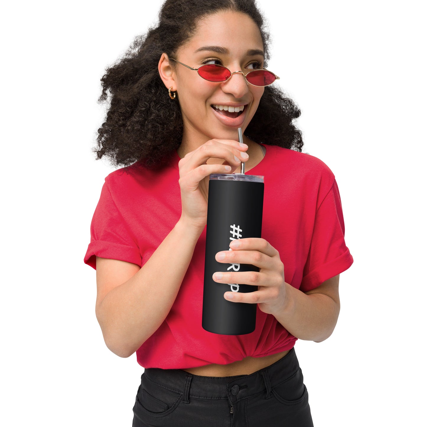 #RWR4P Stainless steel tumbler (Black)