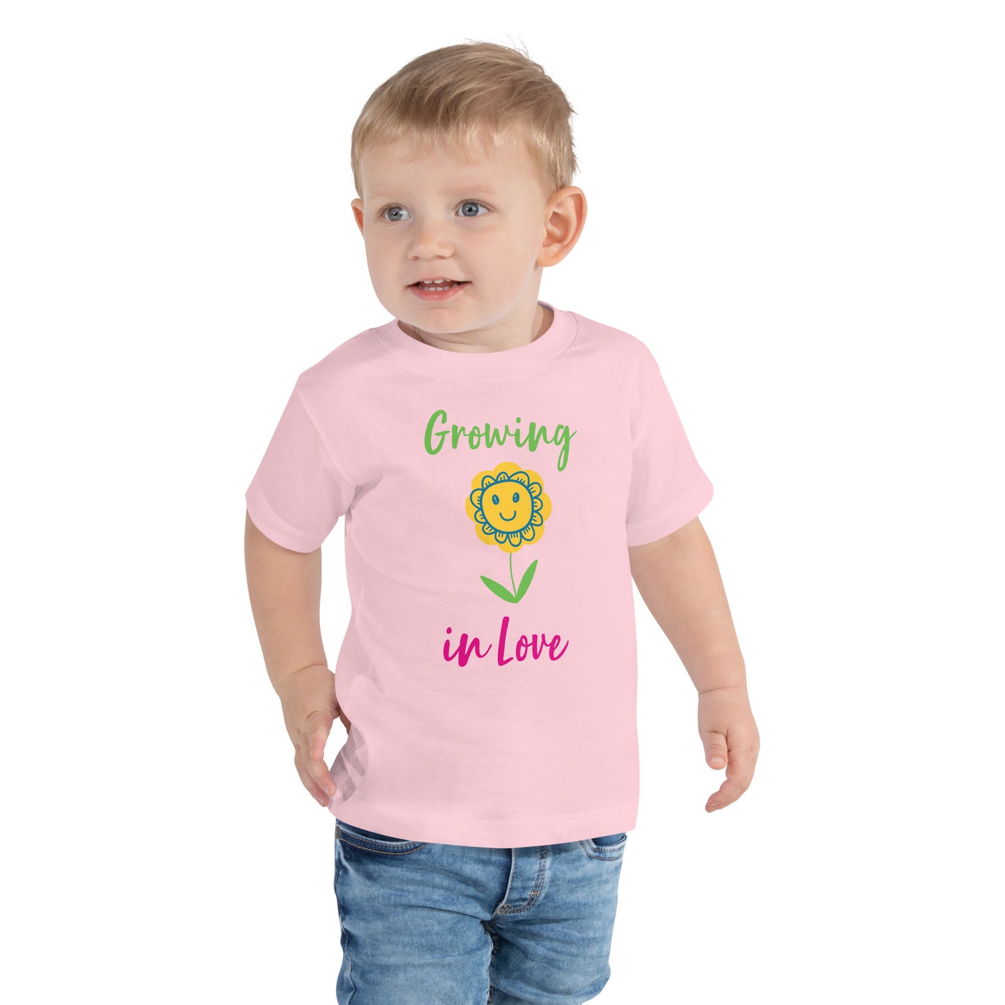 Growing in Love Toddler Short Sleeve Tee (2T-5T)