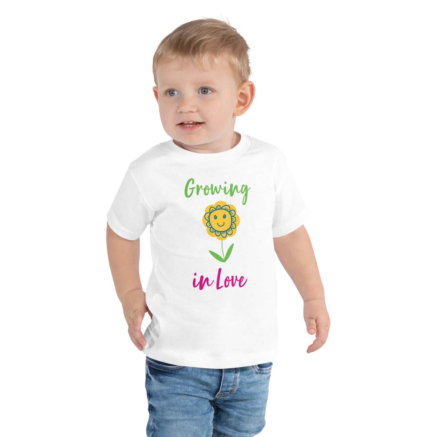 Growing in Love Toddler Short Sleeve Tee (2T-5T)