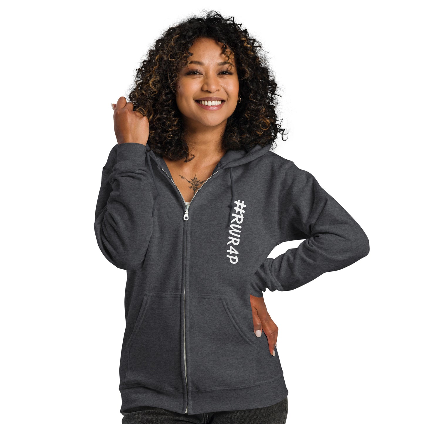 #RWR4P (RunWalkRide4Prayer) Unisex heavy blend zip hoodie
