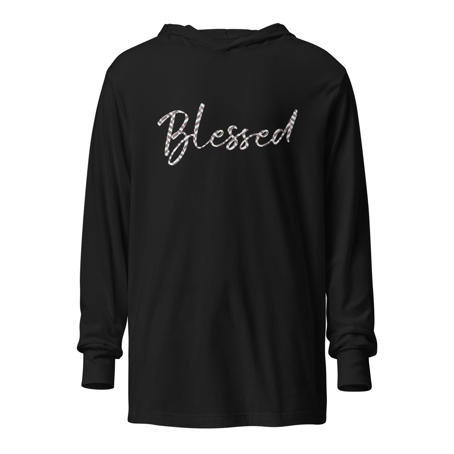 Blessed Hooded long-sleeve tee