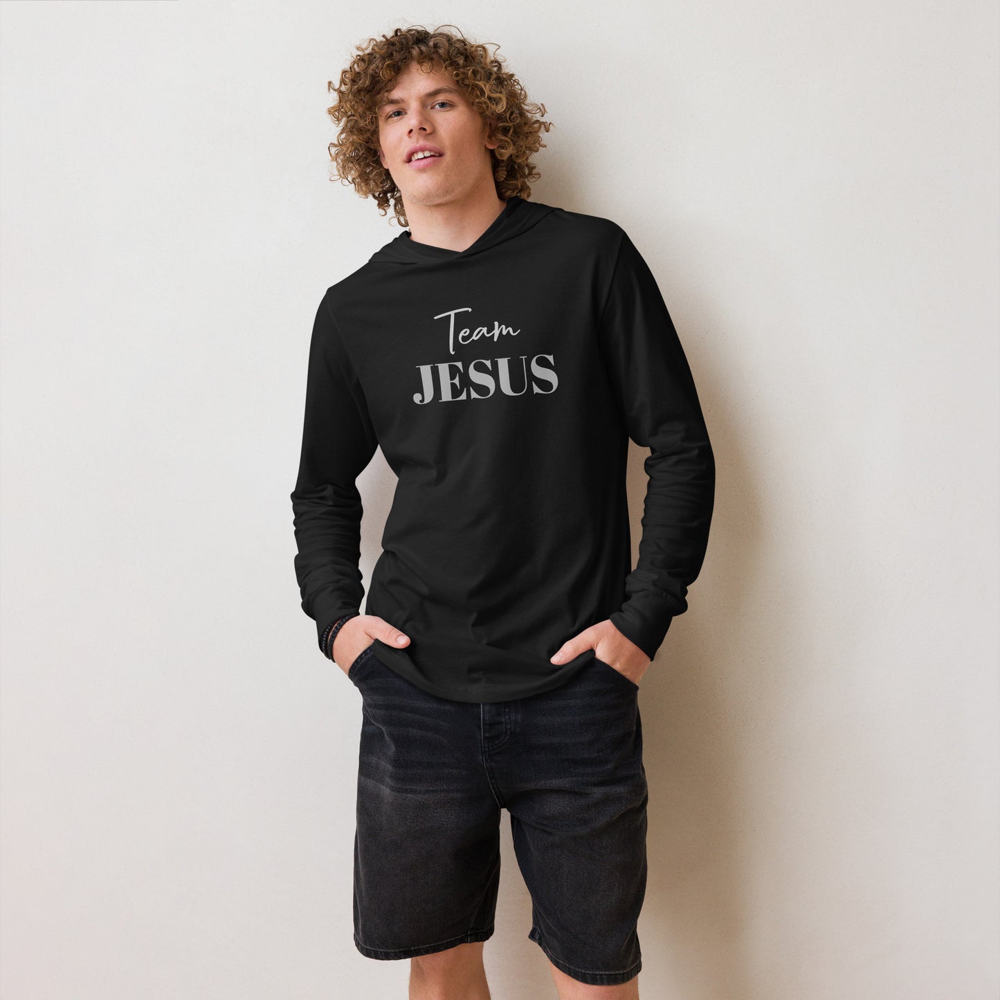 Team JESUS Hooded long-sleeve tee