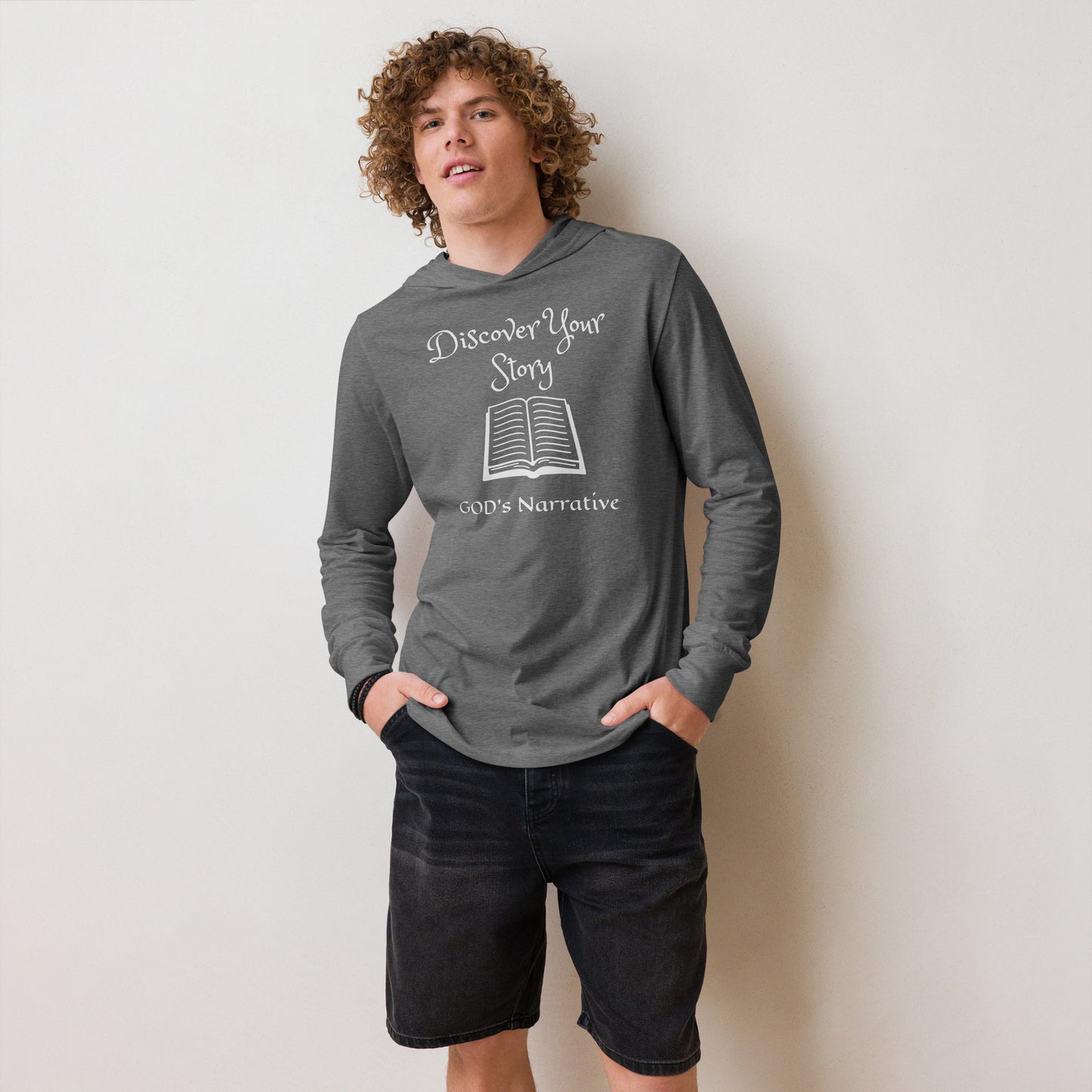 Discover Your Story Hooded long-sleeve tee