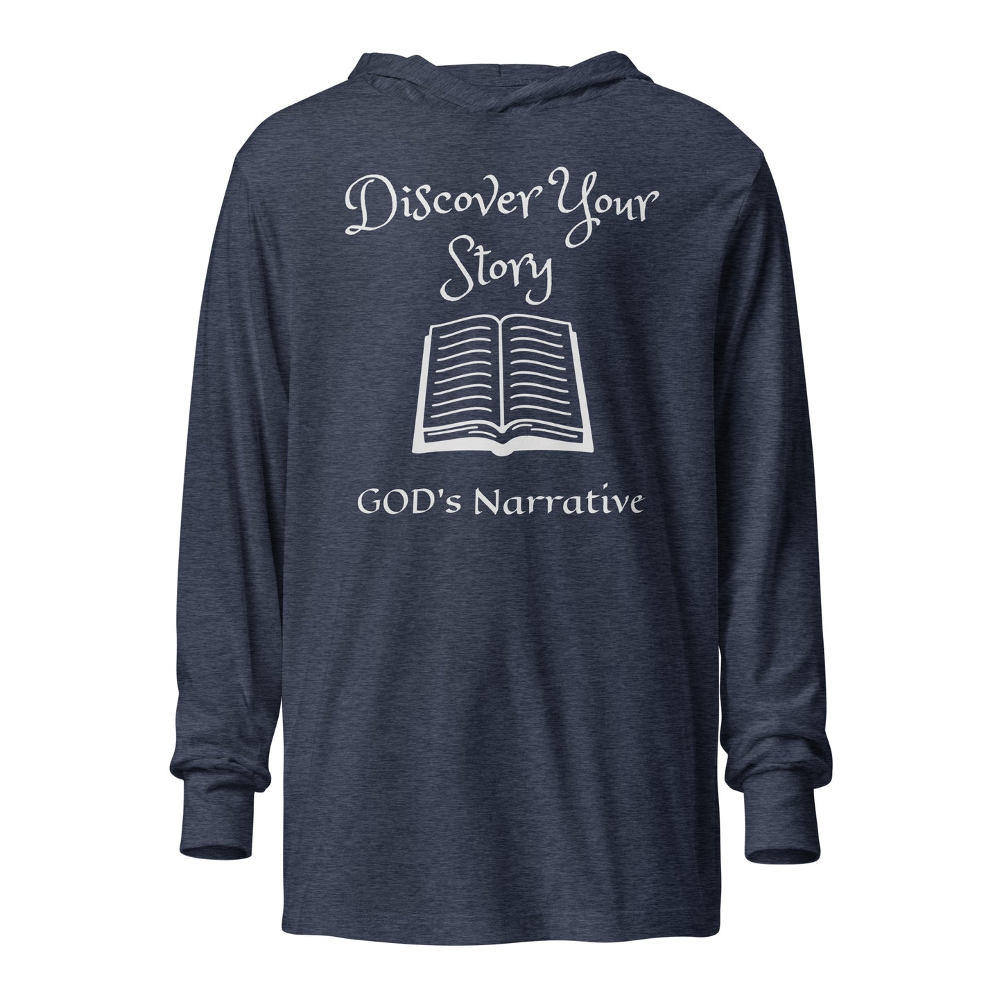 Discover Your Story Hooded long-sleeve tee