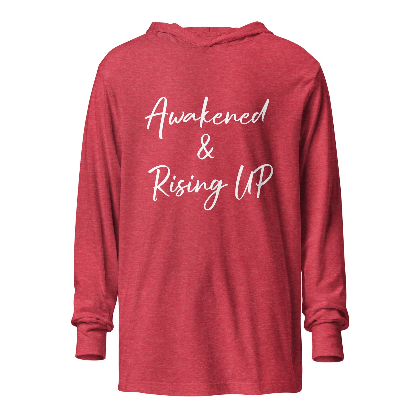Awakened & Rising UP Hooded long-sleeve tee