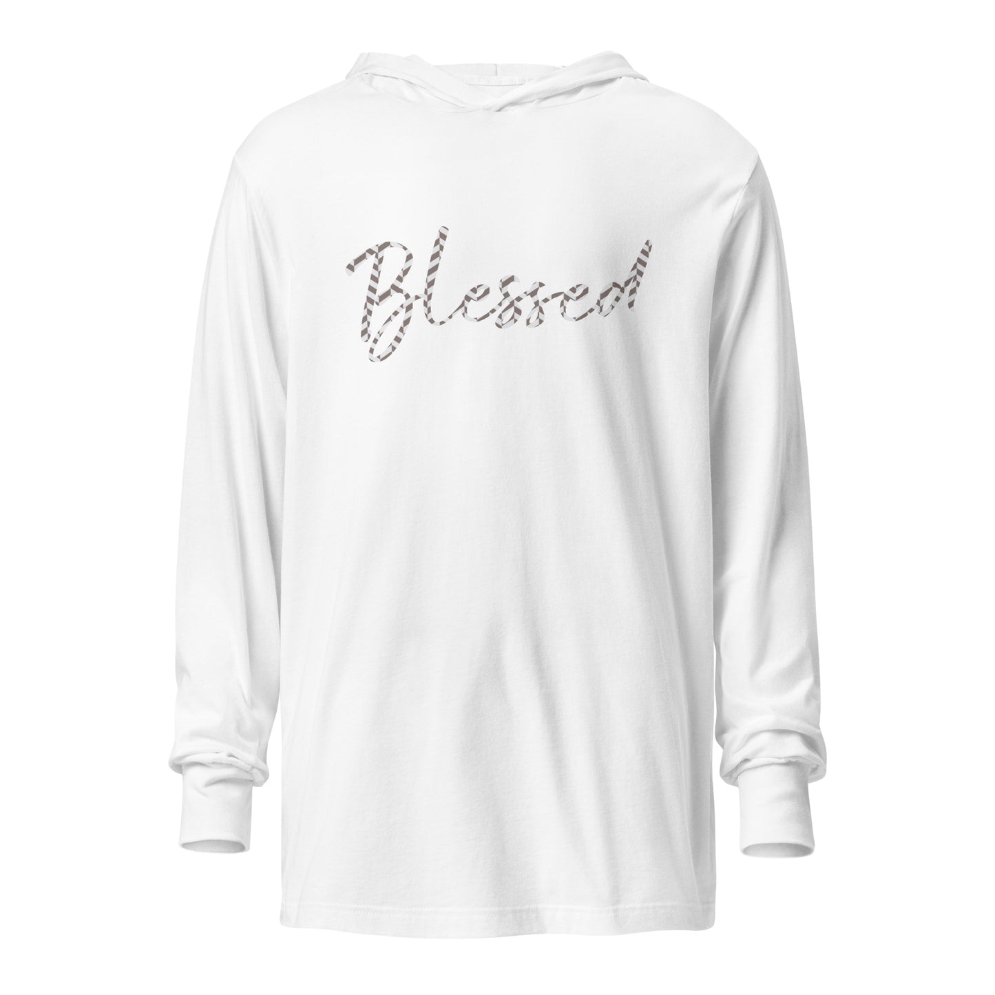 Blessed Hooded long-sleeve tee