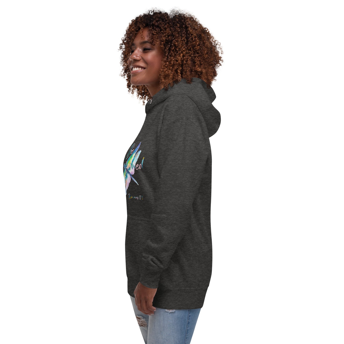 Be Transformed Colorful Dragonfly Rom 12:2 Unisex Hoodie