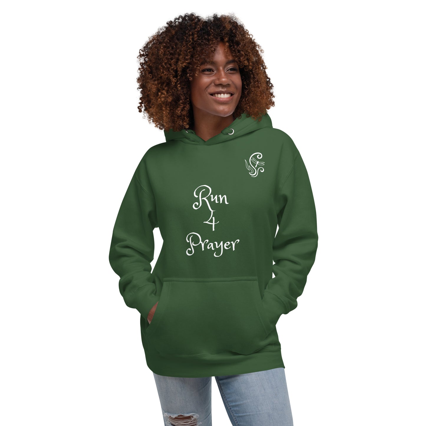 Run 4 Prayer Scroll Dragonfly Unisex Hoodie