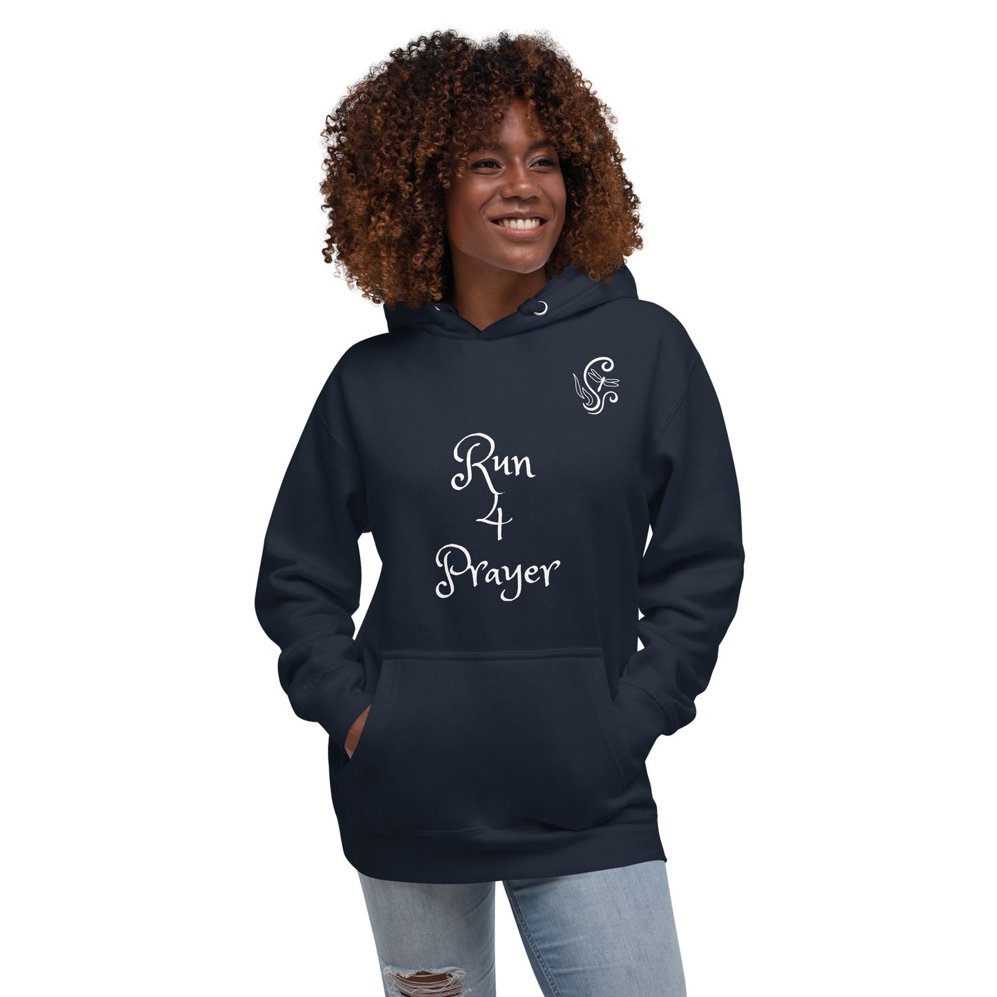Run 4 Prayer Scroll Dragonfly Unisex Hoodie