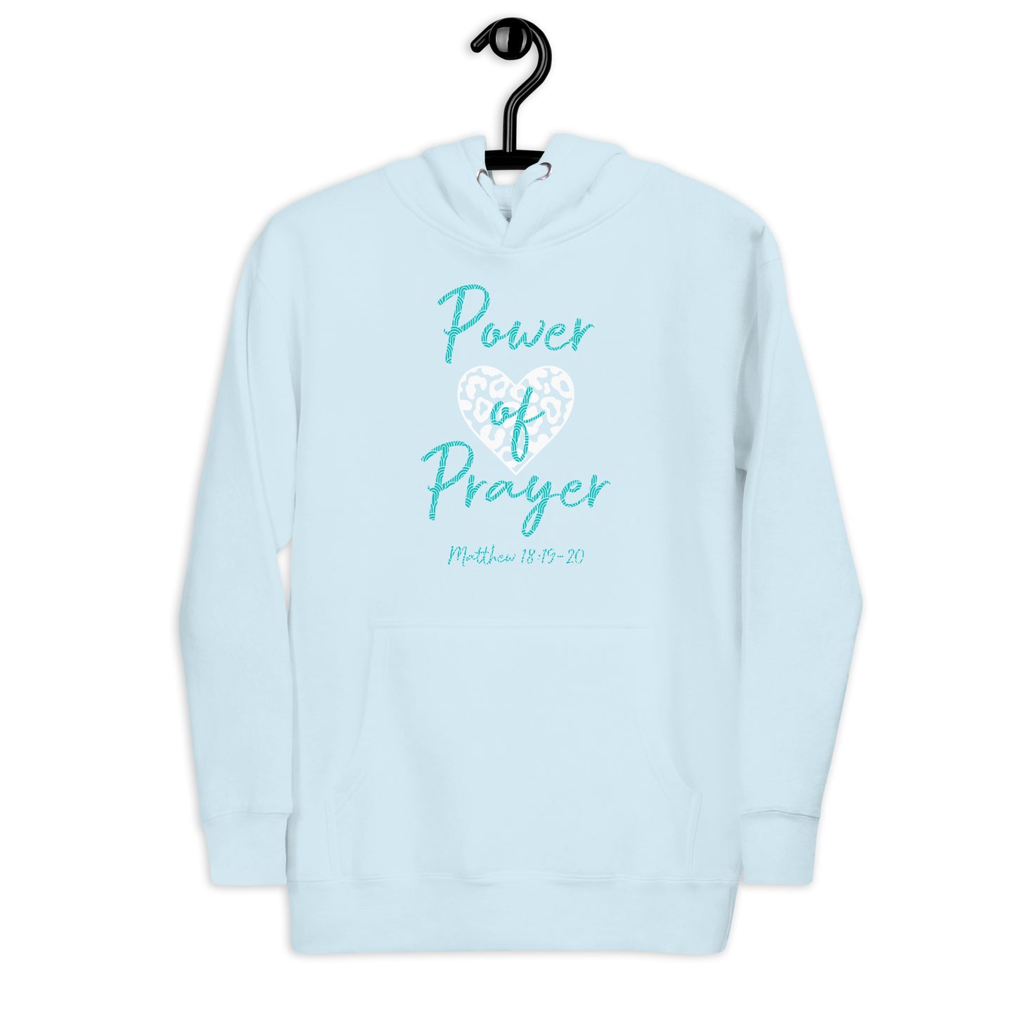 Power of Prayer Leopard Heart Matt 18:19-20 Unisex Hoodie