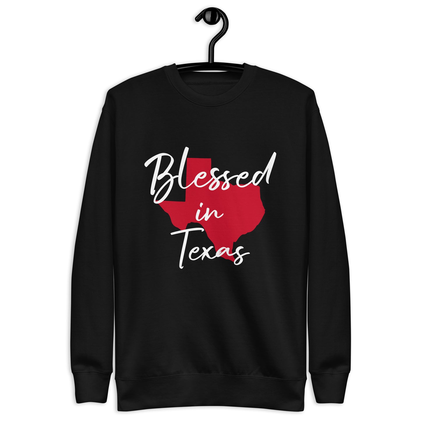 Blessed in Texas Red Unisex Sweatshirt