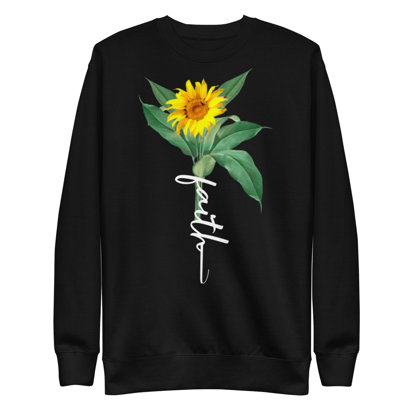 Faith Stem Sunflower Unisex Sweatshirt