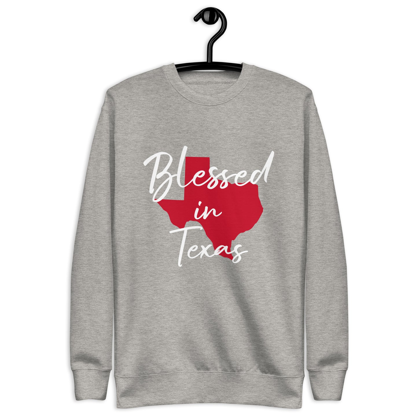 Blessed in Texas Red Unisex Sweatshirt