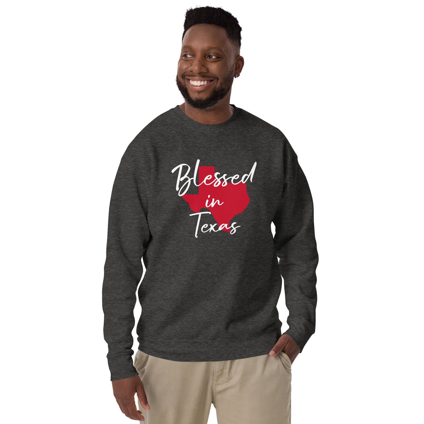 Blessed in Texas Red Unisex Sweatshirt