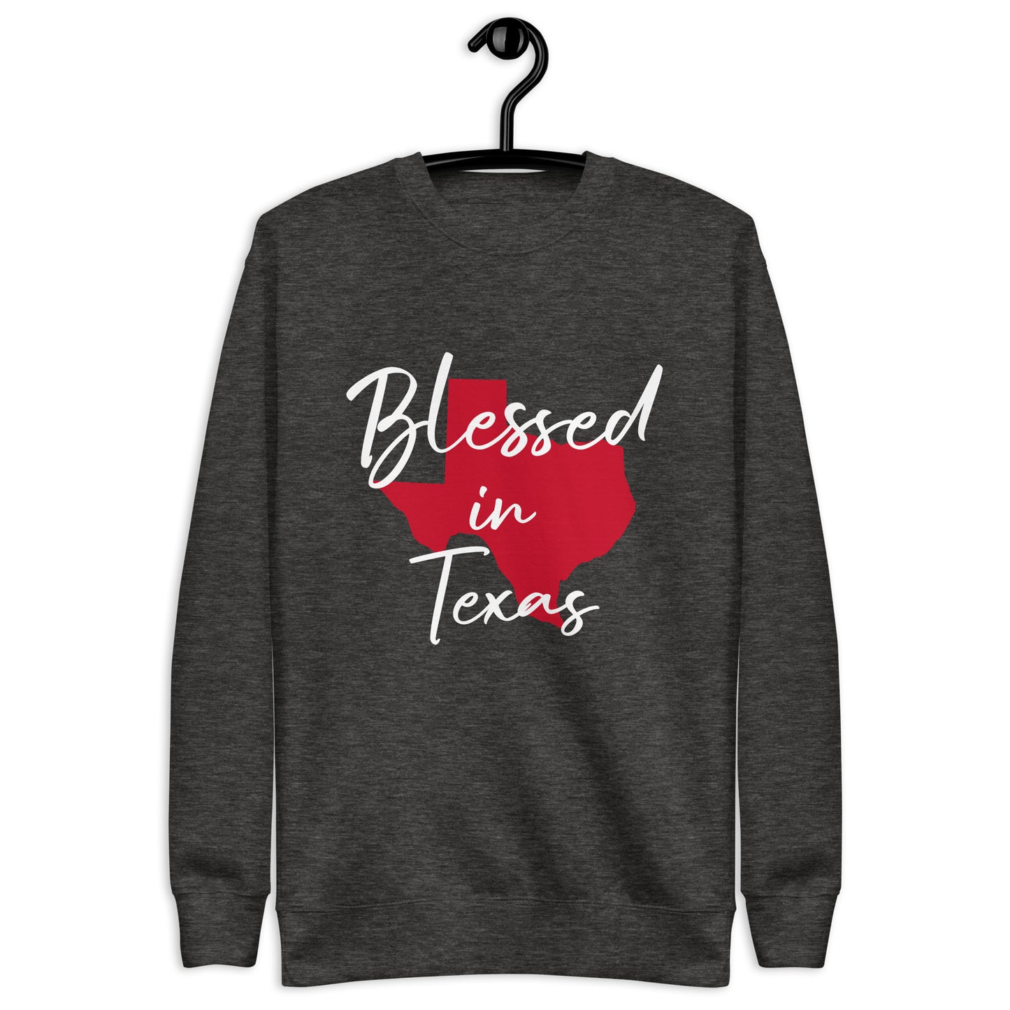 Blessed in Texas Red Unisex Sweatshirt