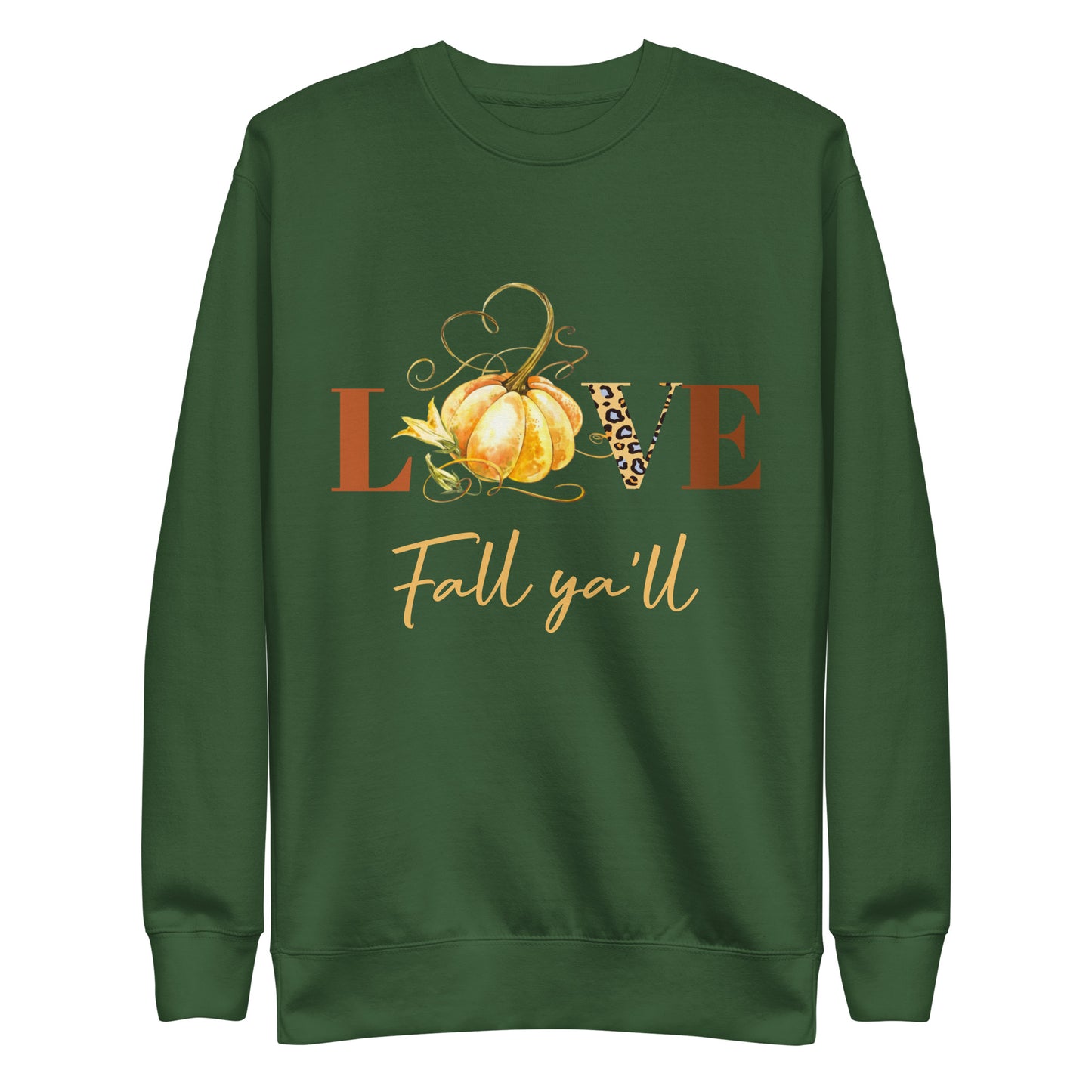 Love Fall Ya'll Pumpkin Unisex Sweatshirt
