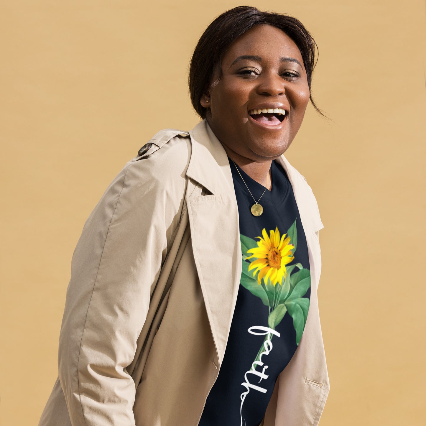Faith Stem Sunflower Unisex Sweatshirt