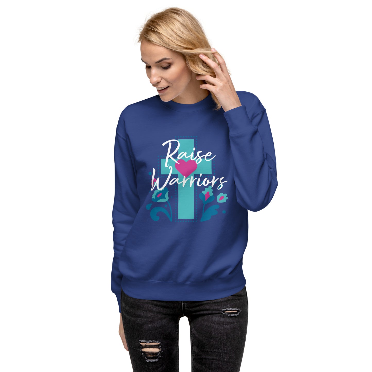 Raise Warriors Blue Cross Unisex Sweatshirt