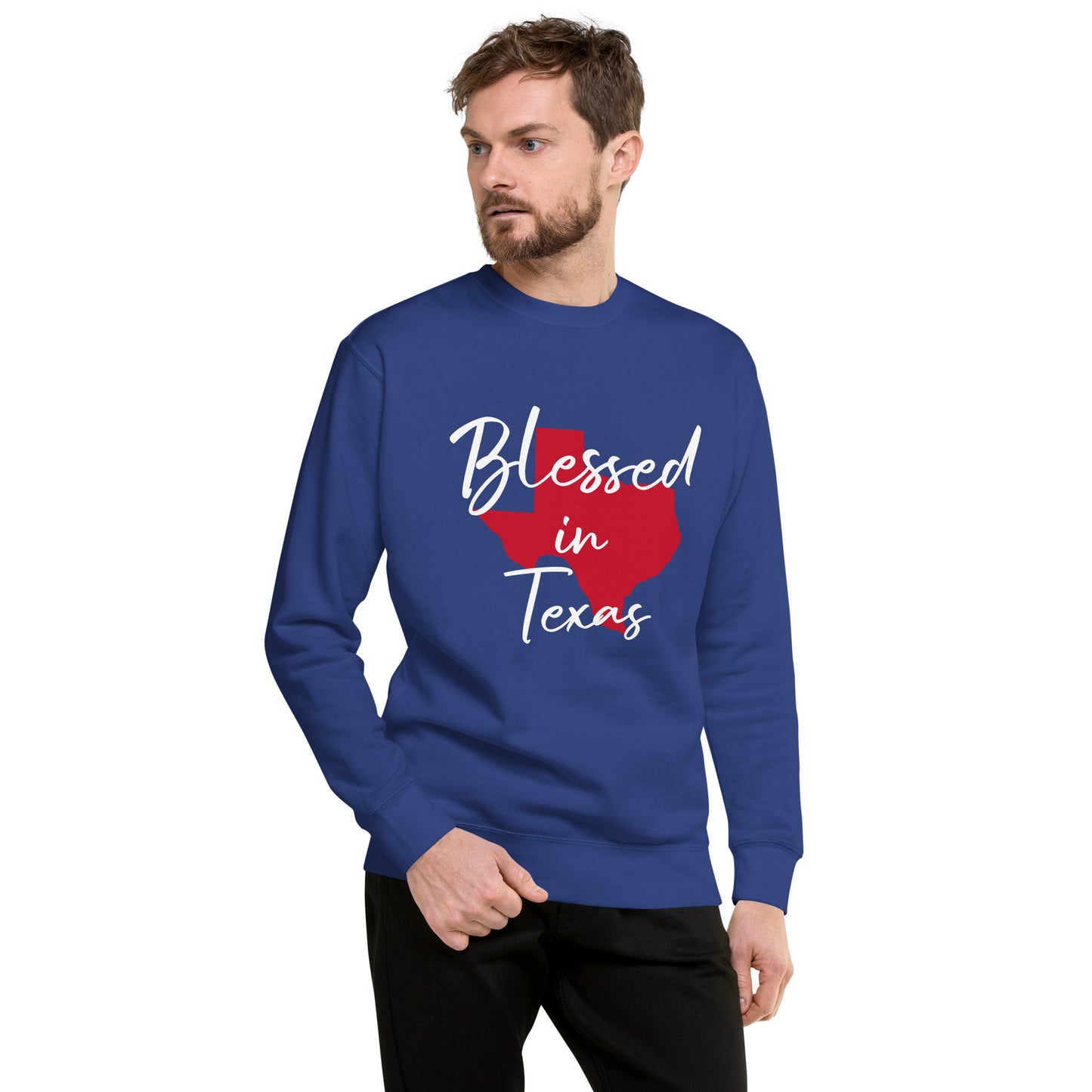 Blessed in Texas Red Unisex Sweatshirt