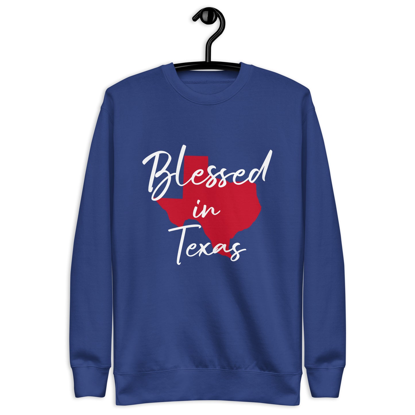 Blessed in Texas Red Unisex Sweatshirt