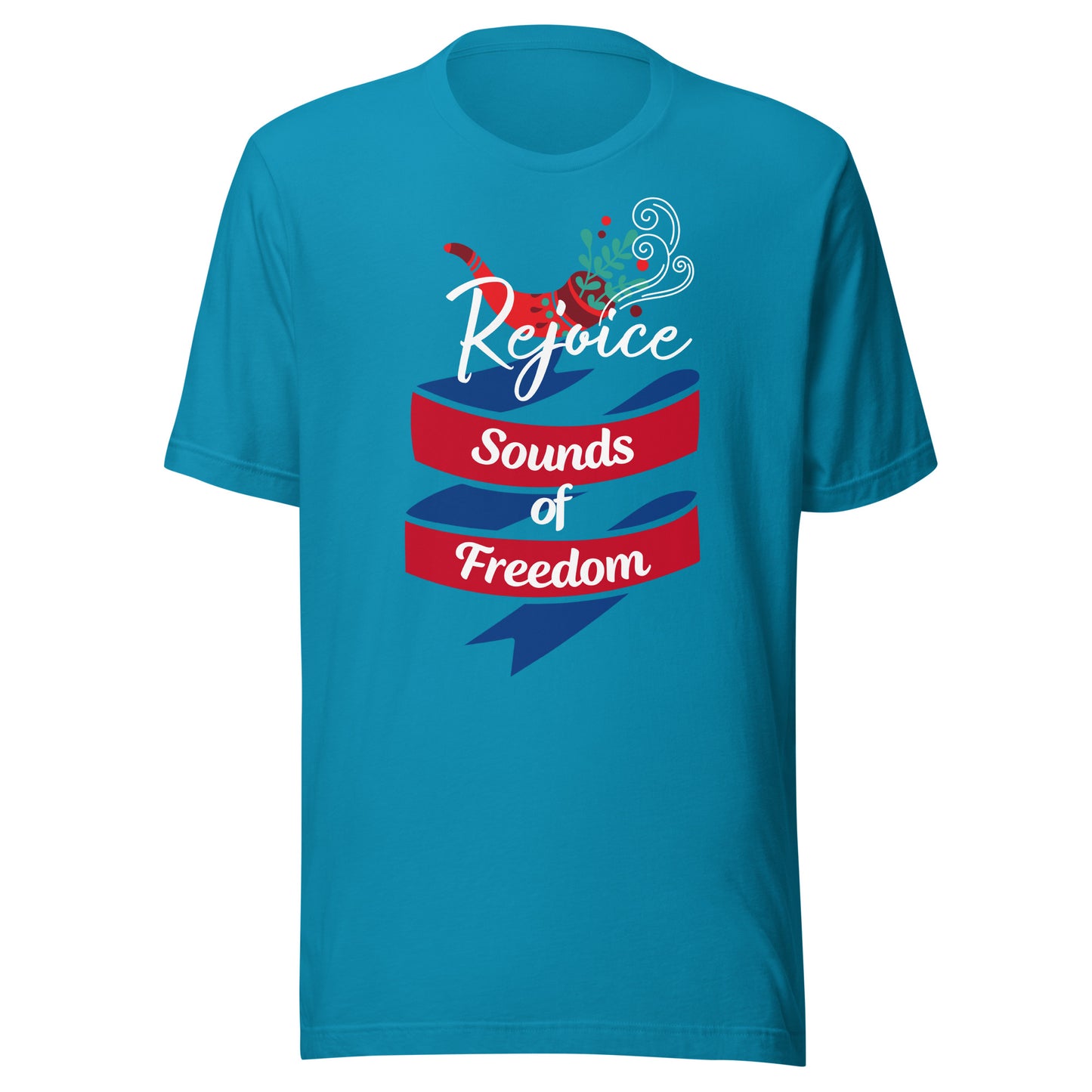 Rejoice Sounds of Freedom Shofar Unisex t-shirt