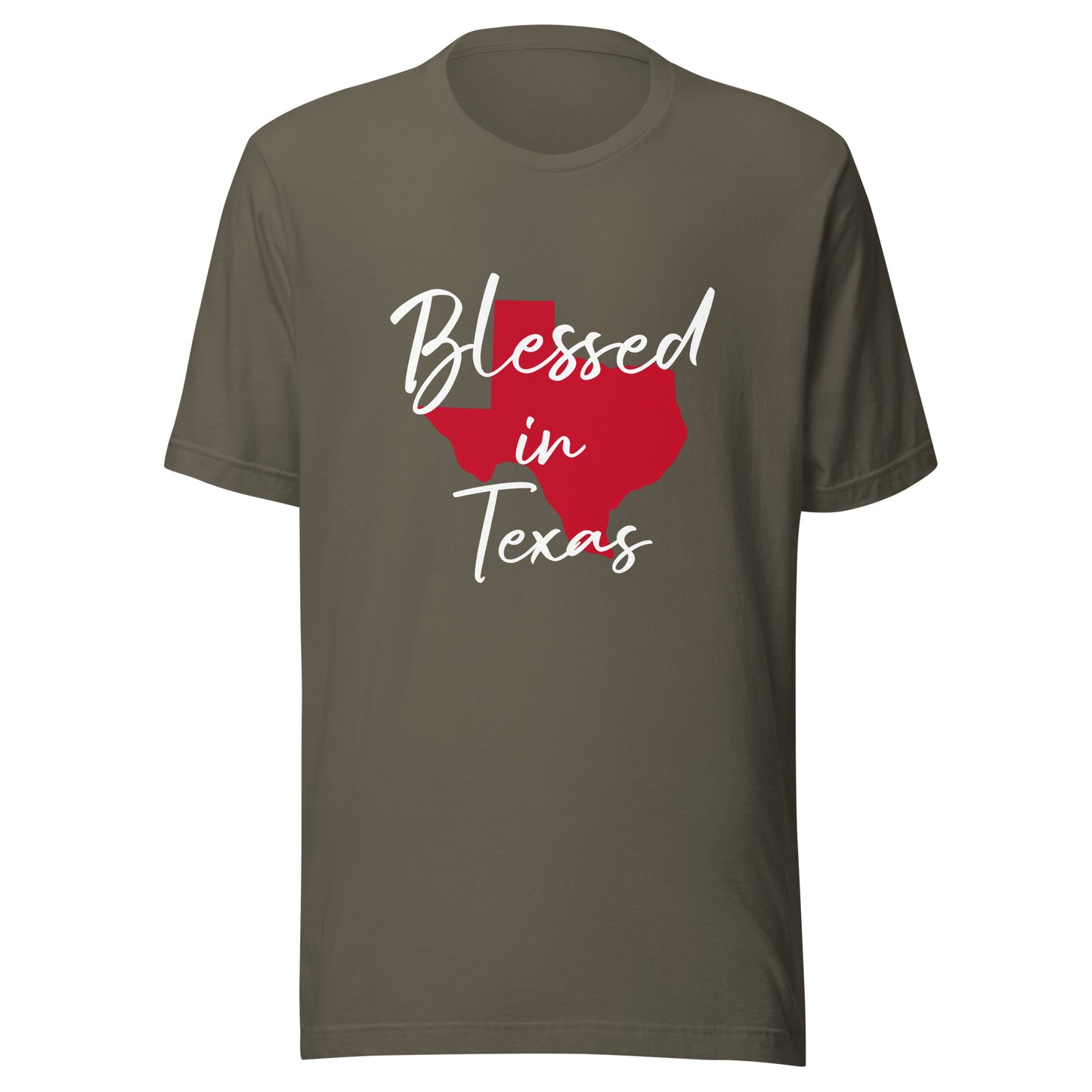 Blessed in Texas Red Unisex t-shirt
