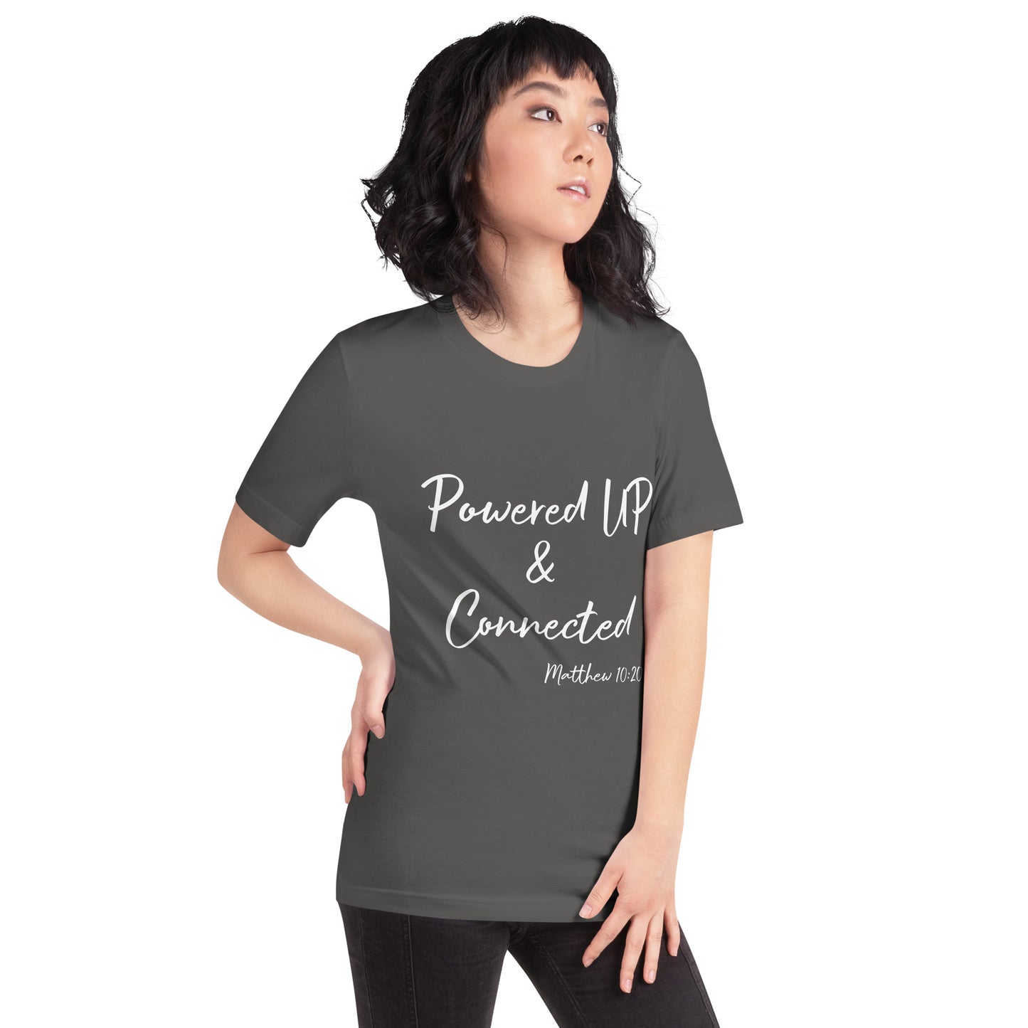 Powered UP & Connected Unisex t-shirt