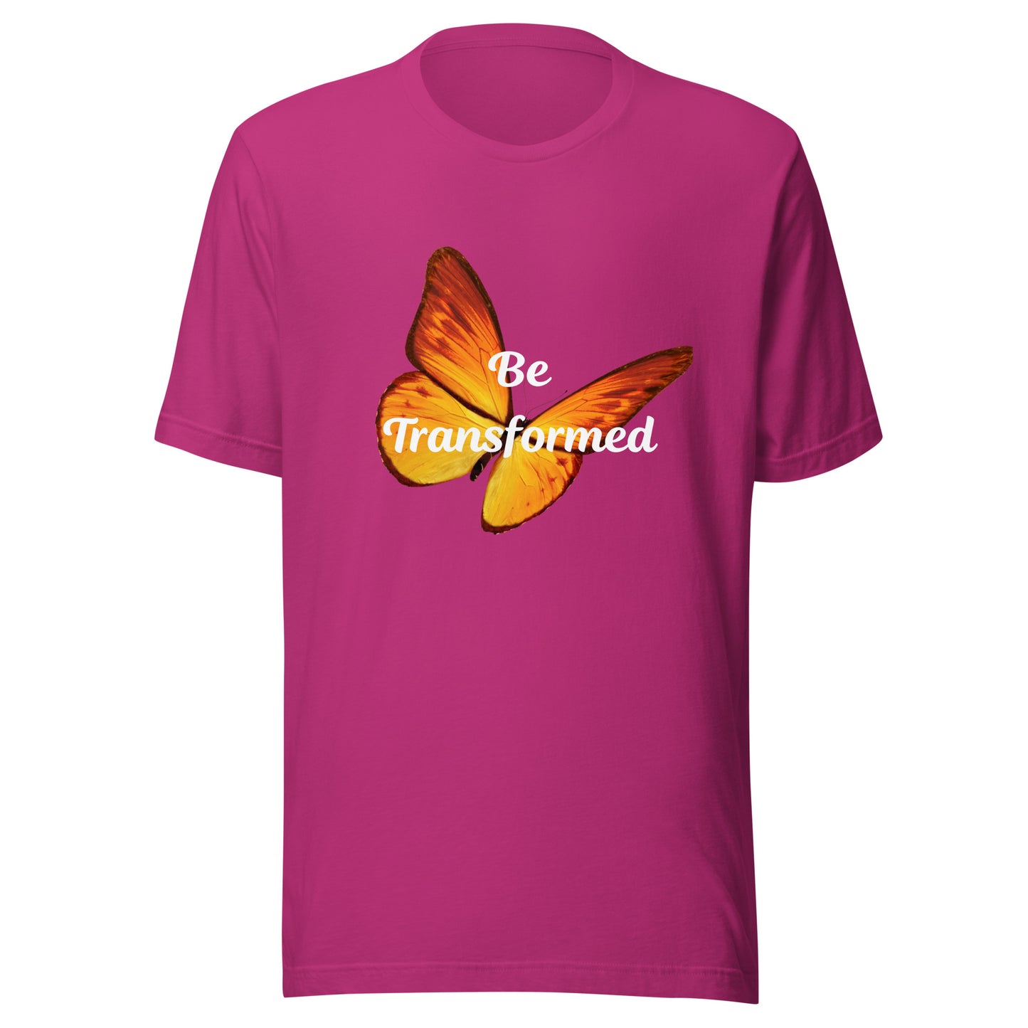 Be Transformed Orange Butterfly Unisex t-shirt