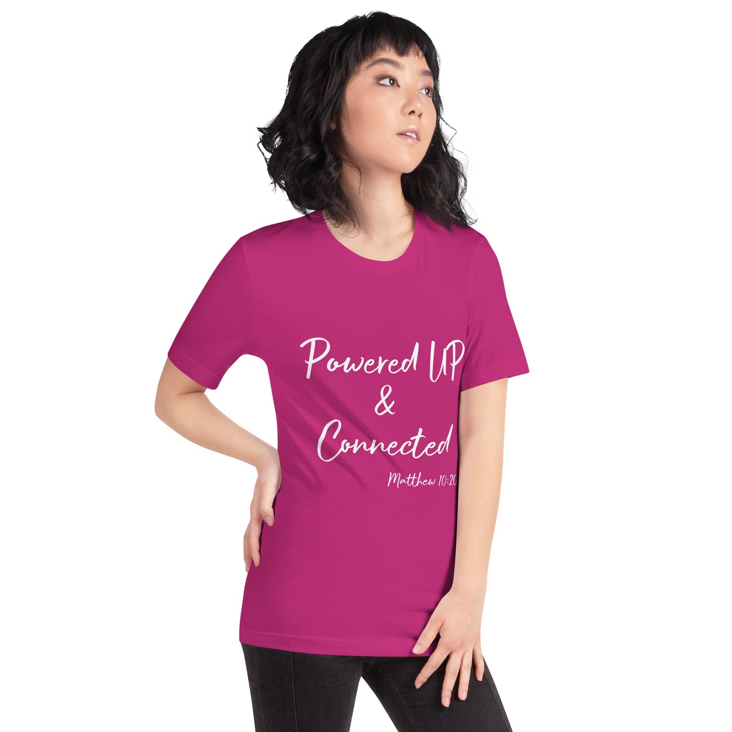 Powered UP & Connected Unisex t-shirt