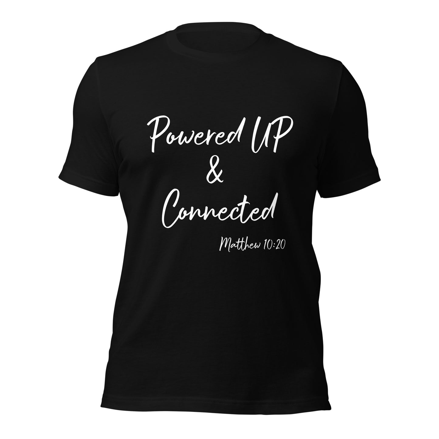 Powered UP & Connected Unisex t-shirt