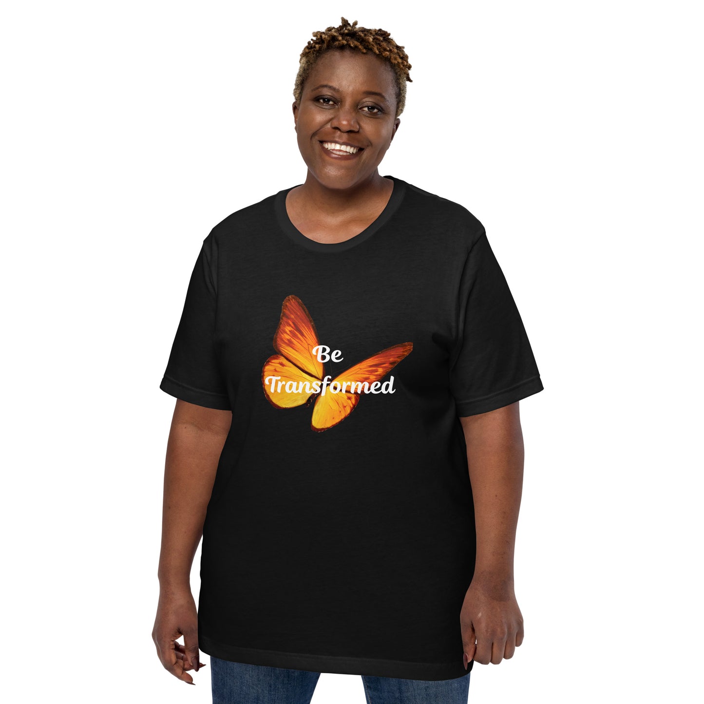 Be Transformed Orange Butterfly Unisex t-shirt
