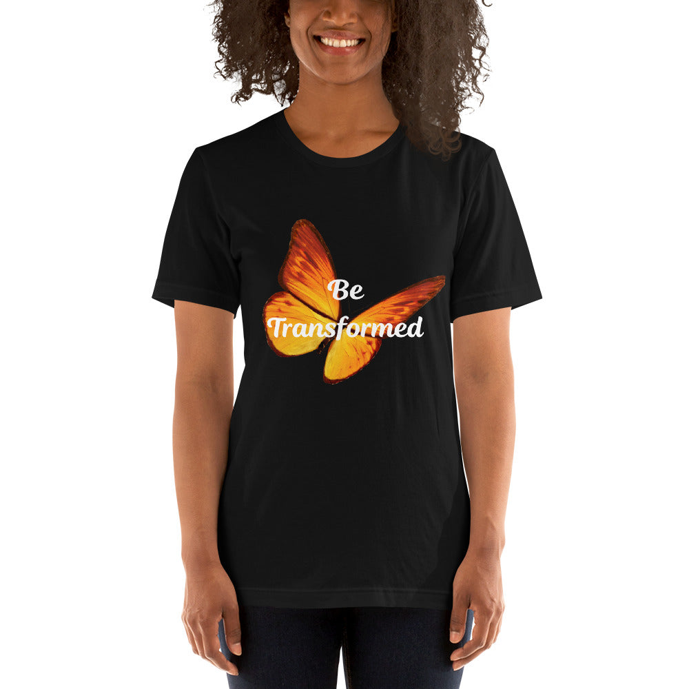 Be Transformed Orange Butterfly Unisex t-shirt